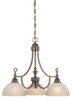 26823-WB Mid. Chandeliers-Glass Down - 604990 - Capital Lighting, Inc.