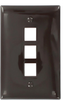 QuickPort Wallplates - 41091-3BN - Leviton Manufacturing