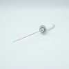 Power Feedthrough, 20,000 Volts, 50 Amps, 1 Pin, 0.094″ Copper Conductor, 1.57″ QF / KF Flange - A5743-2-QF - MPF Products, INC.