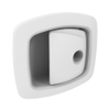 Push-to-Close-Latch, Key Locking, Lockplug Sold Separately, Paddle - Front, Cable/Rod, Multi-Point, Yes, Zinc Alloy, Powder Coat -- R3-22-390-70 - Image