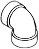 PVC DWV 90 Elbow - 430835 - Bow Plastics Ltd.