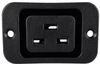 IEC 60320 C19 Screw Mount AC Power Outlet with 0.187