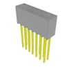 Headers, Receptacles, Female Sockets - 612-SSQ-107-04-G-D-ND - DigiKey
