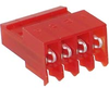 MTA-100 Receptacle, 4 Position, Closed End, IDC, 22 AWG, Red - 70042739 - Allied Electronics, Inc.