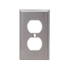 1-Gang Duplex Wall Plates, Stainless Steel Standard Size Polished Finish - 21SBS - Suzhou Ele Mfg Co., Ltd.