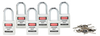 White Safety Padlock - 118950 - Brady Corporation