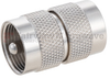 UHF Male (Plug) to UHF Male (Plug) Adapter, Nickel Plated Brass Body, 1.3 VSWR -- FMAD1190 - Image