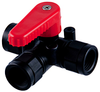 Plastic Three Way Ball Valve -- 639 - Image