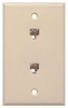 Datacommunication Face Plate with Jack -- 30-9703 - Image