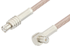 MCX Plug to MCX Plug Right Angle Cable 48 Inch Length Using RG316 Coax - PE3316-48 - Pasternack