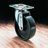 Medium duty pressed steel castor - XLPB317P22 - Plasticwheels Ltd.