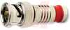 BNC RG6 QUAD COMPRESSION CONNECTOR. NICKEL PLATE. 6 PC. CLAMSHELL. - 70069481 - Allied Electronics, Inc.