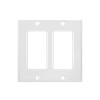 2-Gang Decorative Wall Plates, Metal Standard Size Glossy Finish - 32SFS - Suzhou Ele Mfg Co., Ltd.