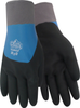 Red Steer Chilly Grip A323 Black/Blue Large Acrylic Full Fingered Work & General Purpose Gloves - PVC Palm & Over Knuckles Coating - 046065-32303 - 046065-32303 - R. S. Hughes Company, Inc.