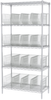 Shelving, Wire Shelving Kit, 18x36x74, 18 Bins - AWS183630265SC - Akro-Mils, Inc.