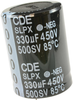 Aluminum Electrolytic Capacitor 330Uf, 450V, 20%, Snap-In; Capacitance Cornell Dubilier - 52R2393 - Newark, An Avnet Company