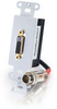 RapidRun&reg; Digital DVI-D Active Wall Plate - White -- 2212-42428-001 - Image