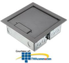 Hubbell 4-Gang Shallow Raised Access Floor Box and Cover.. - AFB401BK - TelephoneStuff.com