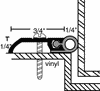 Perimeter Seal - Vinyl - Mill Alum - 156V - National Guard Products