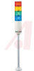 LIGHT TOWER,4-LIGHT,24V AC/DC,RED,YELLOW,GREEN,BLUE,POLE MOUNT - 70038835 - Allied Electronics, Inc.