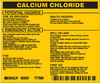 Brady B-928 Black on Yellow Rectangle Vinyl Hazardous Material Label - 4 1/2 in Width - 3 3/4 in Height - Printed Text = CALCIUM CHLORIDE - 93501 - 754476-93501 - R. S. Hughes Company, Inc.
