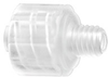 Fisnar 560914 Luer Lock Connector Clear Male x 10-32 UNF Male -- 560914 - Image
