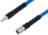 Plenum QMA Male to QMA Female Low PIM Cable 100 cm Length Using SPP-250-LLPL Coax , LF Solder - PE3C5863-100CM - Pasternack