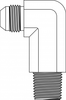 JIC to Pipe - Extra Long Elbow 90&deg; - 2501-LL-24-24 - Tompkins Industries, Inc.