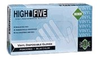 Microflex High Five V26 Blue Medium Vinyl Powdered Disposable Gloves - Industrial, Food Grade - Smooth Finish - 9 1/2 in Length - 683438-12262 - 683438-12262 - R. S. Hughes Company, Inc.