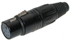 Neutrik NC6FXB connector w/Switchcraft equiv. contacts - CA-NC6FXSB - Visual Sound, Inc.