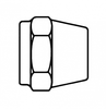 JIC Short Tube Nut -- 303-04 - Image
