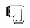 Tube Union Elbow 90° -- 265PP-02.5-02.5 - Image