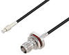 MCX Plug to TNC Female Bulkhead Cable 48 Inch Length Using RG174 Coax - PE3W03310-48 - Pasternack