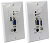 VGA OVER CAT5E/CAT6 EXTENDER WALL PLATE (ACTIVE) -- 90-12106