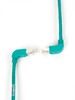 15FT Green CAT6 250MHz Angle Patch Cable S/FTP CM Down-Up -- EVNSL212S-0015-90DU - Image