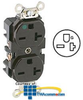 Leviton Back and Side Wired Duplex Receptacle -- 8400 - Image