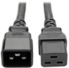 C19 to C20 Heavy-Duty Extension Cord - 20A, 250V, 12 AWG, 2 ft., Black -- P036-002