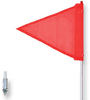 General-Purpose 6' Non-Lighted Warning Whip w/ Threaded Hex Base Triangular Orange Flag - FS6-T-O - Checkers