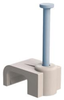 Cable Clamp, Nail-In, Polyethylene/white; Cable Clamp / Clip Type Essentra Components - 66AJ5229 - Newark, An Avnet Company