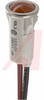 Indicator,Pnl-Mnt;Neon;Red;0.50 In;208-250 VAC;Lens,Flush;Wire Leads - 70130359 - Allied Electronics, Inc.