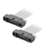 25+25 Pos. Male DIL 24 AWG Cable Assembly, double-end, Reverse fix - M80-MC25005MB-XXXXMB - Harwin Plc