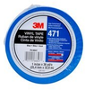 3M 471 Blue Marking Tape - 1 in Width x 36 yd Length - 5.2 mil Thick - 68847 - 051115-68847 - R. S. Hughes Company, Inc.