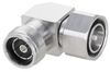 Low PIM RA 4.3-10 Male (plug) to 4.3-10 Female (Jack) Adapter, Tri-Metal Plated Brass Body, High Temp, 1.2 VSWR - FMAD1167 - Fairview Microwave Inc.