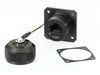 Category 6, Ruggedized Flange Mount, Anodized finish with Dust Cap -- T6C00017