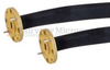 WR-22 Seamless Flexible Waveguide in 6 Inch Using UG-383/U Round Cover Flange With a 33 GHz to 50 GHz Frequency Range - SMW22SF005-6 - Fairview Microwave Inc.