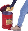 Justrite 09300 Red Oily Waste Cans General Protection - 10 -- B61606971 - Image