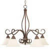 KP-101-5-91 Mid. Chandeliers-Glass Down - 742292 - Capital Lighting, Inc.