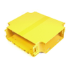 Fiber Raceway Cross Connector, 12x8, With Lid - FRCC12X4YL4 - Belden Inc.