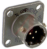 connector,milspec box mounting receptacle,class e,size 8,3 #20 solder pin cont - 70010896 - Allied Electronics, Inc.