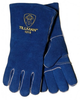 Tillman Blue Split Cowhide Kevlar/Leather Welding Glove - 14 in Length - 608134-10180 - 608134-10180 - R. S. Hughes Company, Inc.